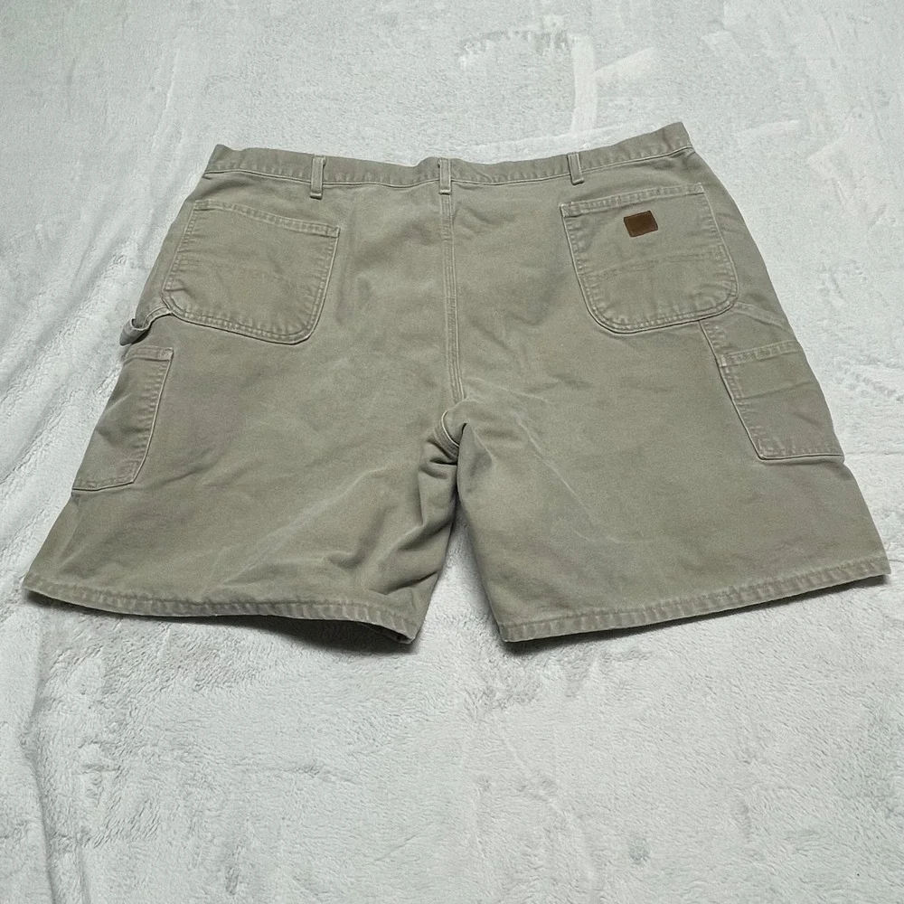 Carhartt B25 DES Canvas Work Shorts Mens 48 Tan Original Fit Utility Carpenter